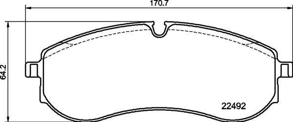 Brembo Brake Pads Rear Vw Crafter ( Set Lh&Rh) (P85178)