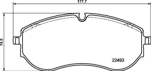 Brembo Brake Pads Front Vw Crafter ( Set Lh&Rh) (P85179)
