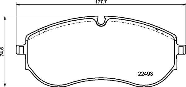 Brembo Brake Pads Front Vw Crafter ( Set Lh&Rh) (P85179)