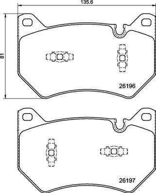 Brembo Brake Pads Front Audi Q5 ( Set Lh&Rh) (P85181)