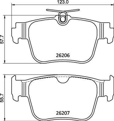 Brembo Brake Pads Rear Audi A3 8Y ( Set Lh&Rh) (P85184)