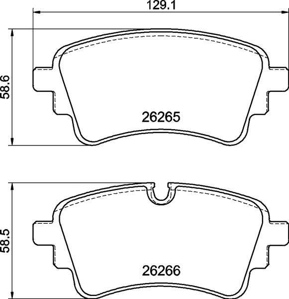Brembo Brake Pads Rear Audi A4 ( Set Lh&Rh) (P85186)