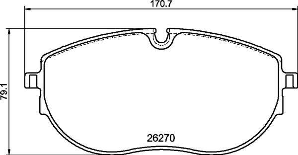 Brembo Brake Pads Front Vw Transporter ( Set Lh&Rh) (P85188)