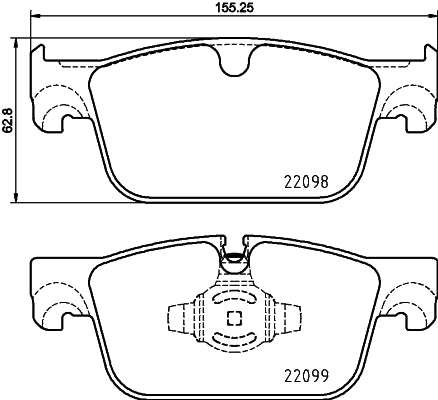 Brembo Brake Pads Front Suzuki/Volvo ( Set Lh&Rh) (P86028)