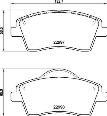 Brembo Brake Pads Front Volvo ( Set Lh&Rh) (P86033)