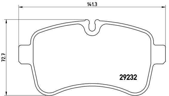 Brembo Brake Pads Rear Iveco Daily 50C16 ( Set Lh&Rh) (Pa6027)