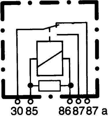 Hella 5Pin Terminal Relay 12V With Resistance