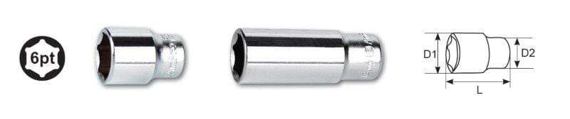 1/4 Drive X 12Mm 6 Point Deep Socket AMPRO T335112