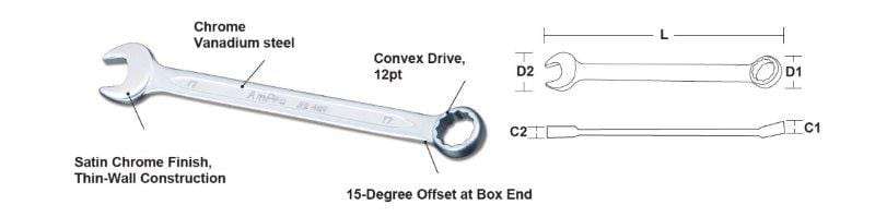 30Mm - Combination Wrench AMPRO T40130