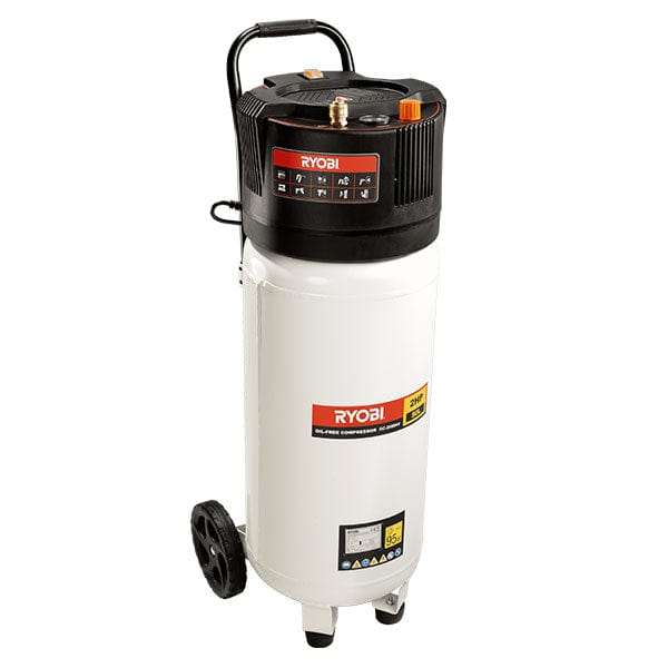 Ryobi Compressor 50L 2Hp Vertical Mount Oil-Less