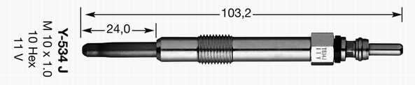 Glow Plug NGK Y-534J (1PC)