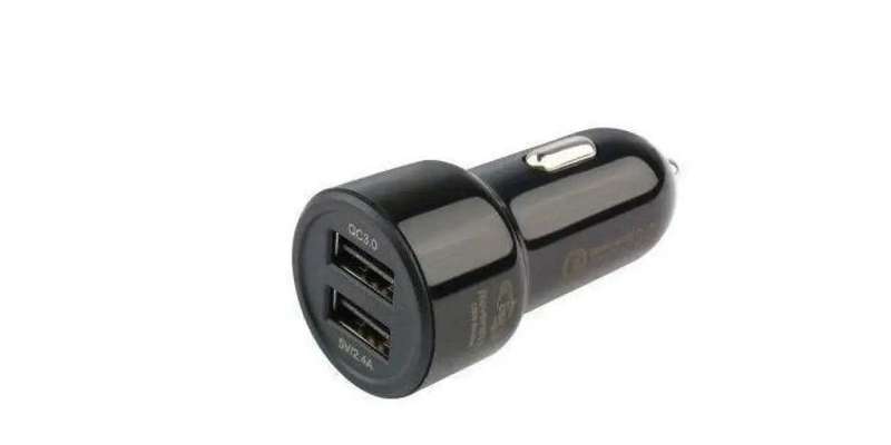 Autogear 12-24V Dual Usb Quick Car Charger