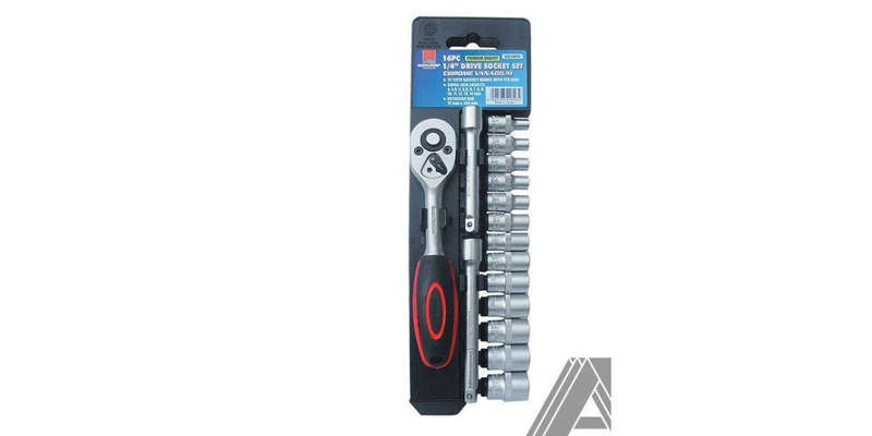 Autogear 16Pc Socket Set 1/4" Drive