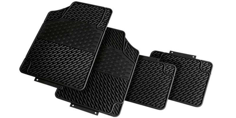Autogear 4 Piece Pvc Mat Set - Black