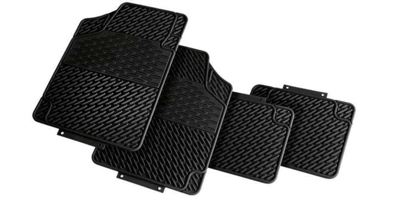 Autogear 4 Piece Pvc Mat Set - Black