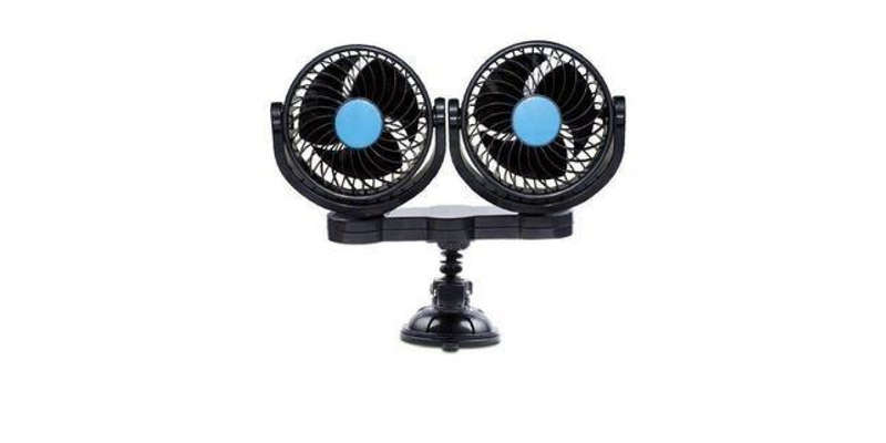 Autogear 5V Usb Single Speed Dual Car Fan