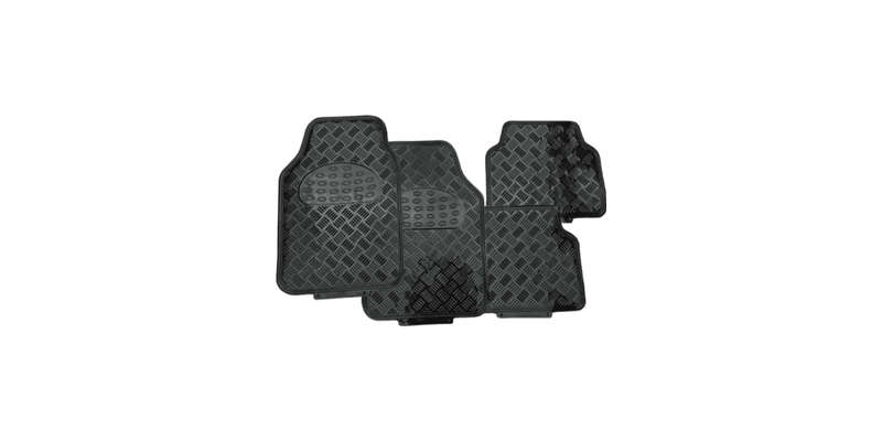 Autogear Aluminium Black Mat Set Front And Rear 4 Piece