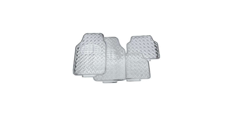 Autogear Aluminium Chrome Mat Set Front And Rear 4 Piece