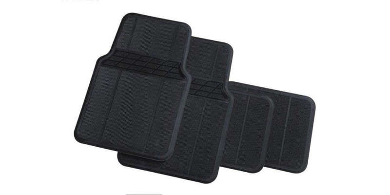Autogear Black Pvc Mat Set Front And Rear 4 Piece