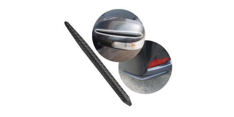 Autogear Bumper Guard 2Pc Carbon Finish