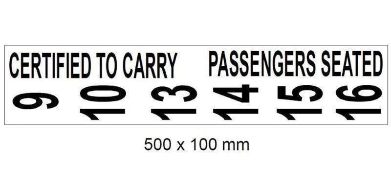 Autogear Certified To Carry Sticker Signs -  500X135Mm