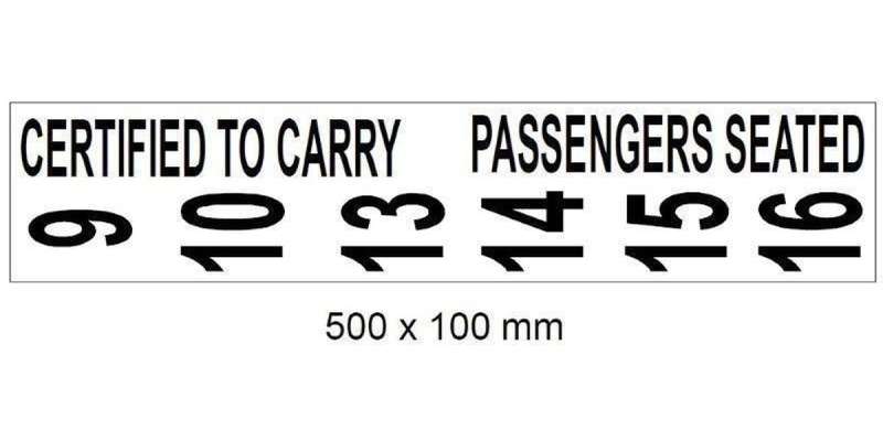 Autogear Certified To Carry Sticker Signs -  500X135Mm