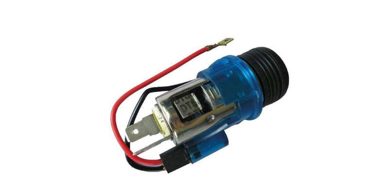 Autogear Cigarette Lighter Plug With Connection Illumination Blue