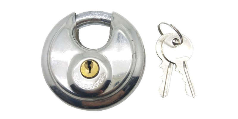 Autogear Disc Padlock With 2 X Keys
