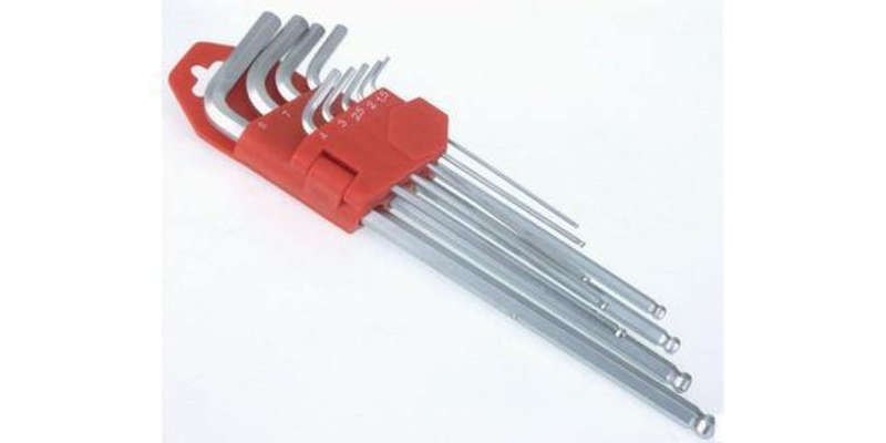 Autogear Hex Key -Long- 9Pc Ball Head