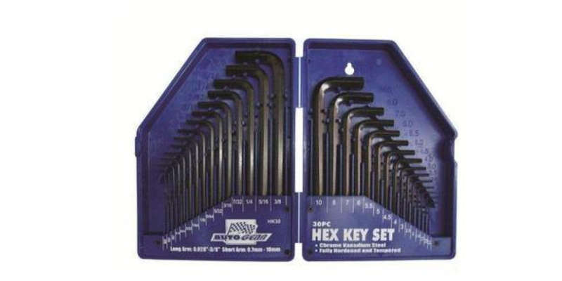 Autogear Hex Key Set 30Pc Metric