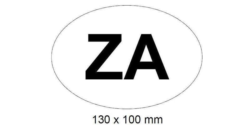Autogear International Za Oval Sticker - 137X98Mm