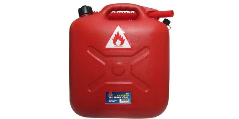 Autogear Red Plastic Jerry Can (Petrol)