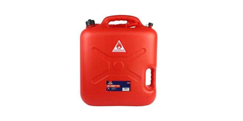 Autogear Red Plastic Jerry Can (Petrol)