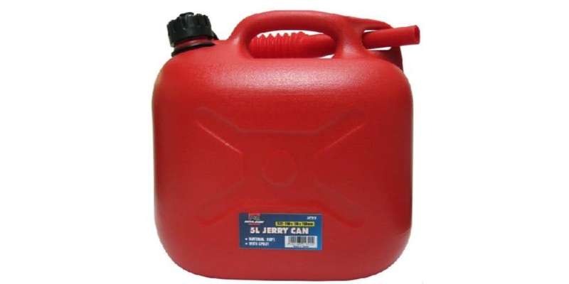 Autogear Red Plastic Jerry Can (Petrol)