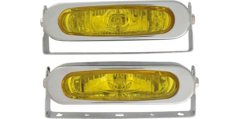 Autogear Slimline Oval Lamp - Yellow/Clear