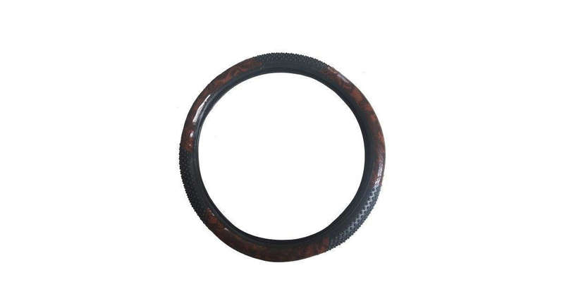 Autogear Steering Wheel Cover Wood Grain Pattern Medium