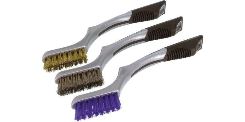 Autogear Universal Cleaning Brushes - Nylon / Stainless Steel / Brass