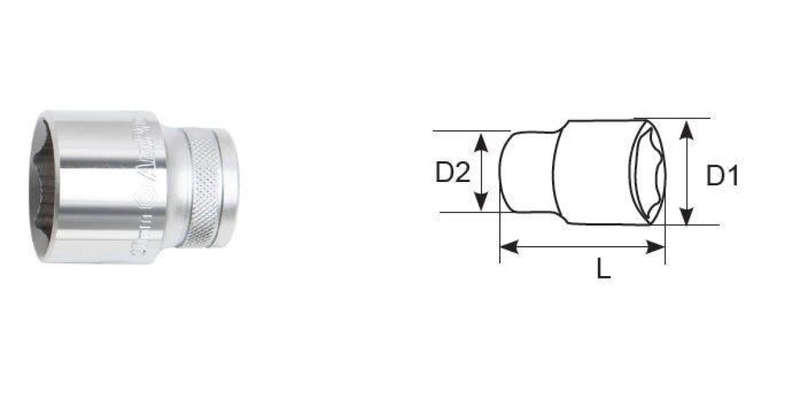 Bolt-Fit 1/2 Drive 16Mm 6 Point Socket AMPRO T52416