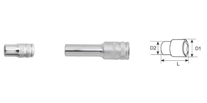 Bolt-Fit 1/4 Drive 10Mm 6 Point Deep Socket AMPRO T52230