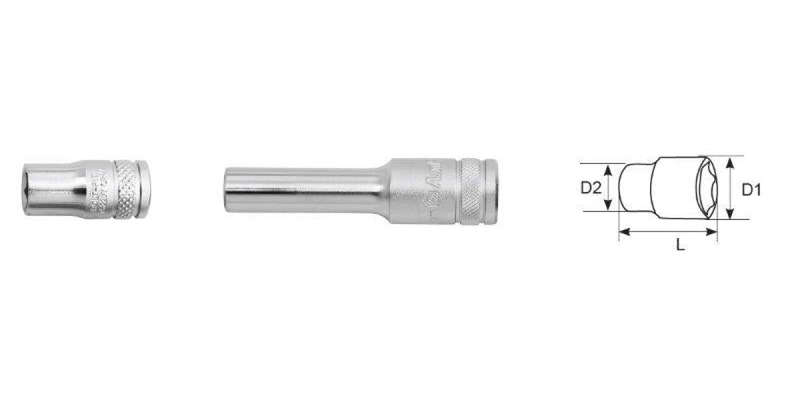 Bolt-Fit 3/8 Drive 19Mm 6 Point Deep Socket AMPRO T52349