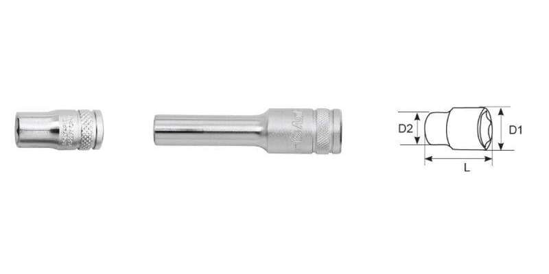 Bolt-Fit 3/8 Drive 19Mm 6 Point Deep Socket AMPRO T52349