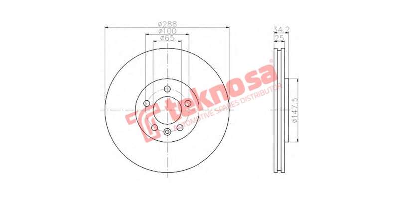 Brake Disc Audi A3 1.8 1.9 9Tdi (Front Vented)