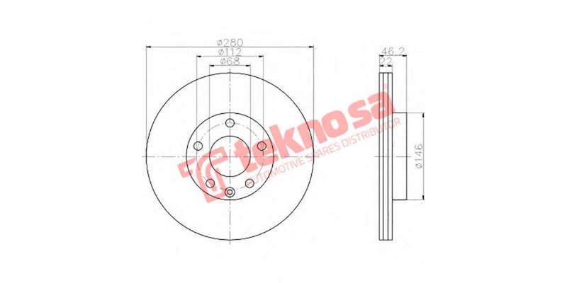 Brake Disc Audi A4 A8 Vw Passat (Front Vented)