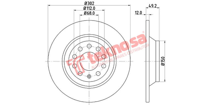 Brake Disc Audi A6 05 (Rear Solid)