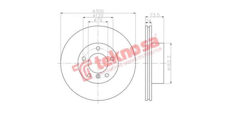 Brake Disc Bmw 1 Series 3 Series Z4 (Front Vented)