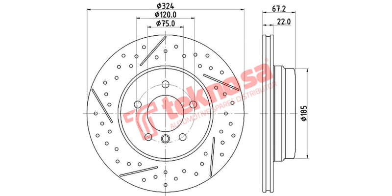 Brake Disc Bmw 1 3 Series 06 (Rear Vented)