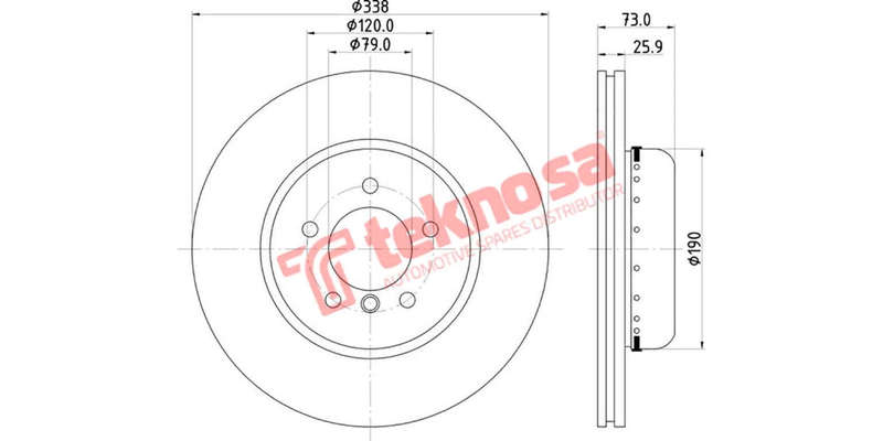 Brake Disc Bmw 1 3 Series (Front Vented)
