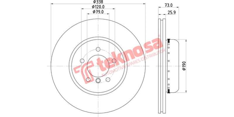 Brake Disc Bmw 1 3 Series (Front Vented)