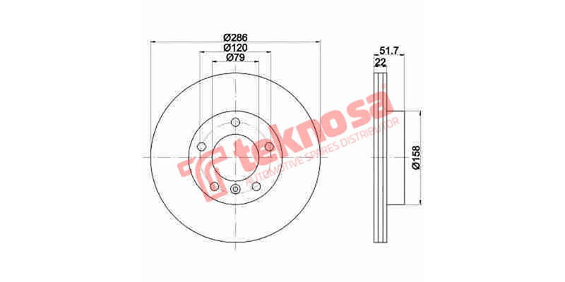 Brake Disc Bmw 320 325I E36 46 92 (Front Vented)