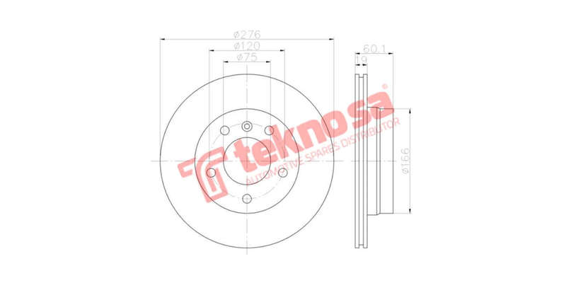 Brake Disc Bmw 328Ic 323I 318T (Rear Vented)